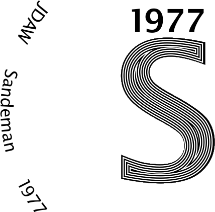 Glasses placemat, Sandeman 1977