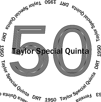 Glasses placemat: Taylor Special Quinta 1950