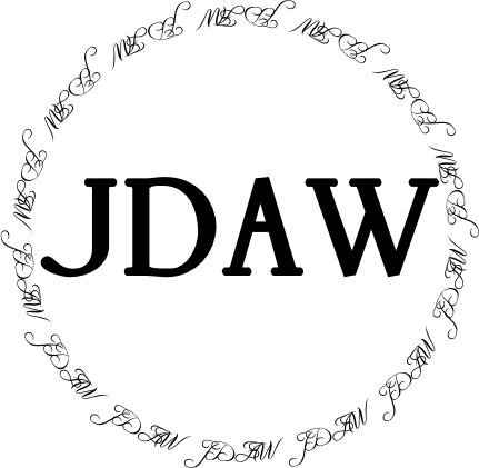 Glasses placemat: JDAW