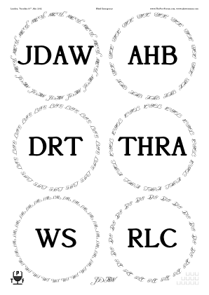 Glasses placemat