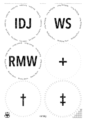 Glasses placemat