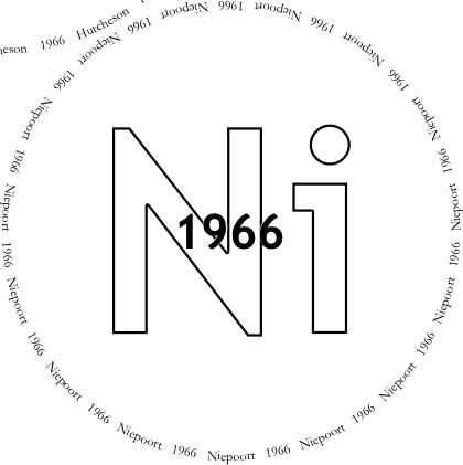 Glasses placemat: Niepoort 1966