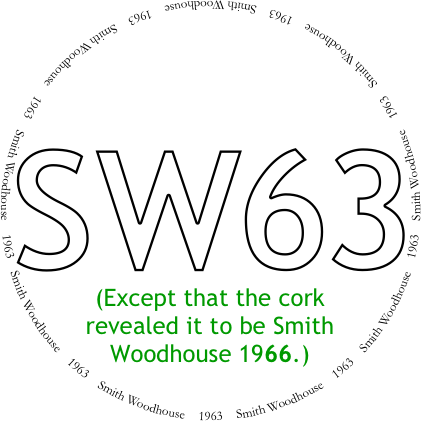 Glasses placemat: Smith Woodhouse 1963