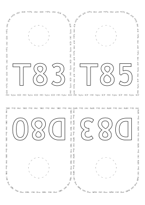 Neck tags placemat