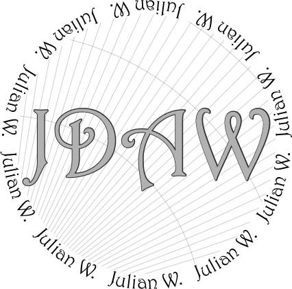 Glasses placemat: JDAW