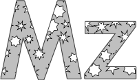 Stars on gray