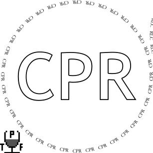 Glasses placemat: CPR
