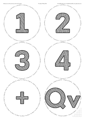 Glasses placemat