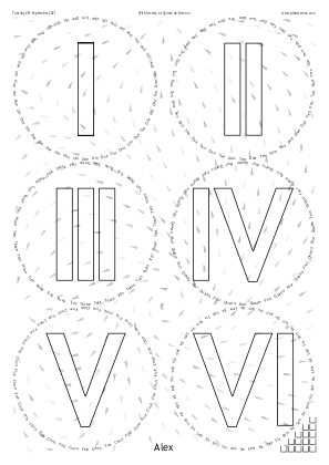 Glasses placemat