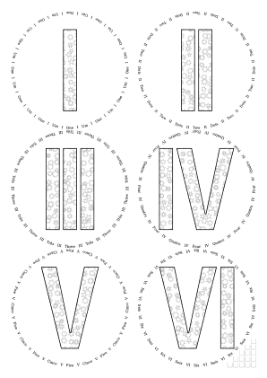 Glasses placemat