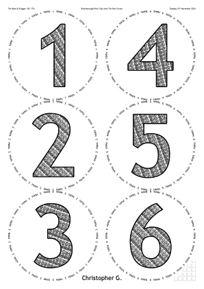 Glasses placemat