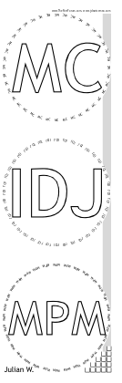 Glasses placemat