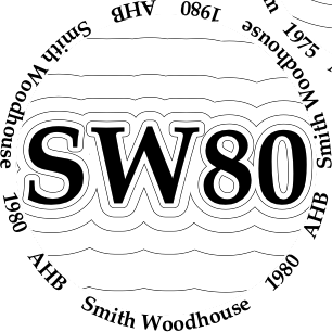 Glasses placemat: Smith Woodhouse 1980