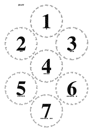 Glasses placemat