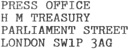 Address of Her Majesty&rsquo;s Treasury