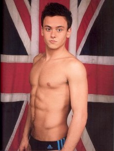 Tom Daley’s upside-down flag