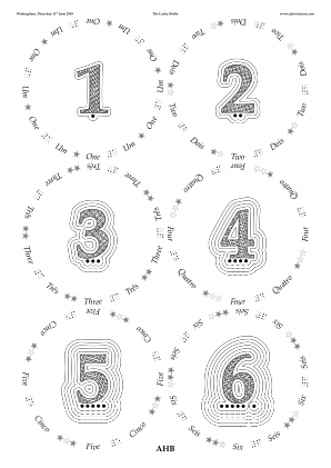 Glasses placemat