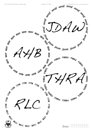 Glasses placemat