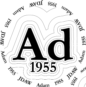 Glasses placemat, Adam 1955