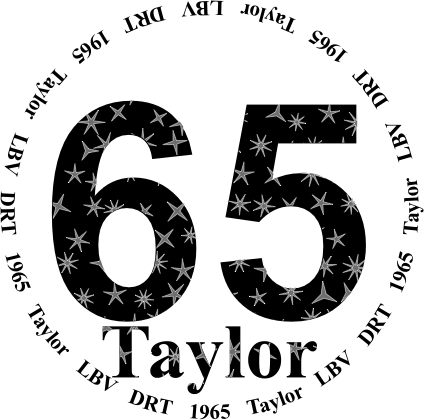 Glasses placemat: taylor 1965 LBV