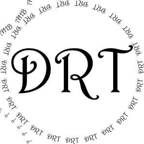 Glasses placemat: DRT
