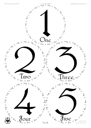 Glasses placemat