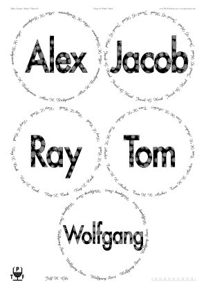 Glasses placemat