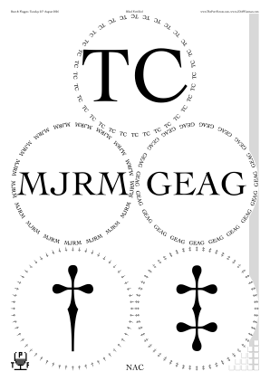 Glasses placemat
